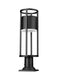 Outdoor Pier Mounted Fixture Z-Lite 517PHM-533PM-BK-LED Black Luca 1 Light Outdoor Pier Mounted Fixture Z-Lite