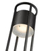 Outdoor Post Mounted Fixture Z-Lite 517PHM-567P-BK-LED Black Luca 1 Light Outdoor Post Mounted Fixture Z-Lite