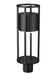Outdoor Post Mount Fixture Z-Lite 517PHM-BK-LED Black Luca 1 Light Outdoor Post Mount Fixture Z-Lite