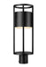 Outdoor Post Mount Fixture Z-Lite 517PHM-BK-LED Black Luca 1 Light Outdoor Post Mount Fixture Z-Lite