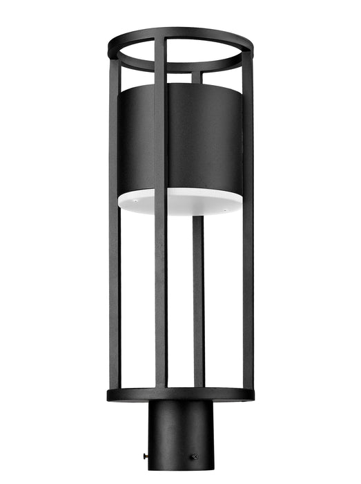 Outdoor Post Mount Fixture Z-Lite 517PHM-BK-LED Black Luca 1 Light Outdoor Post Mount Fixture Z-Lite