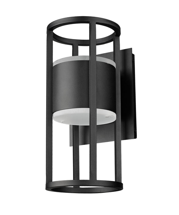 Outdoor Wall Light Z-Lite 517S-BK-LED Black Luca 2 Light Outdoor Wall Light Z-Lite
