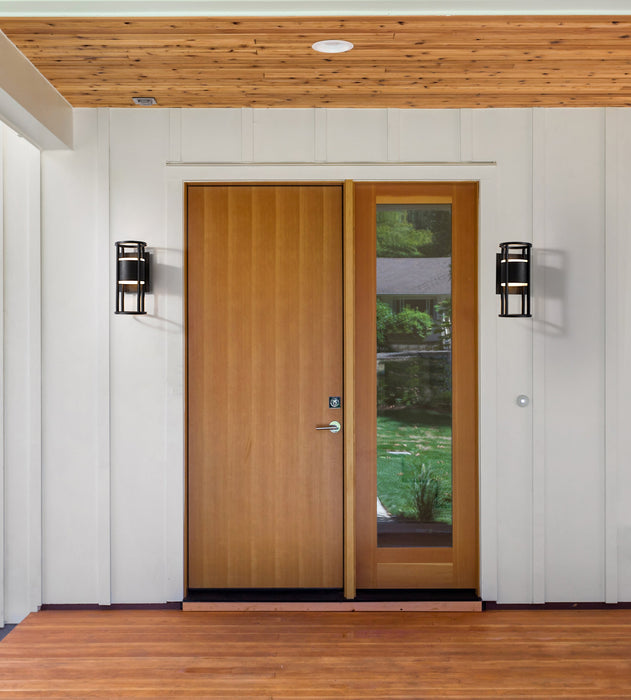 Outdoor Wall Light Z-Lite 517S-BK-LED Black Luca 2 Light Outdoor Wall Light Z-Lite