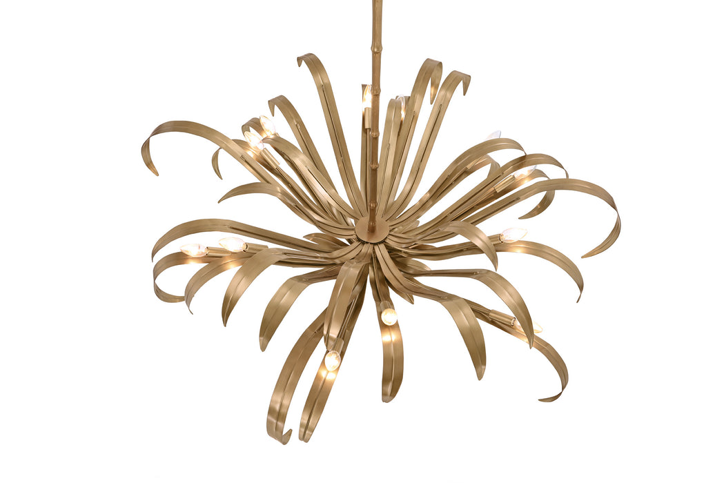 Eurofase 46433-015 Kagra 56" Antique Brass Chandelier