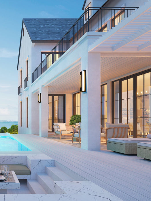 Outdoor Wall Light Z-Lite 520B-BK-LED Black Keaton 1 Light Outdoor Wall Light Z-Lite