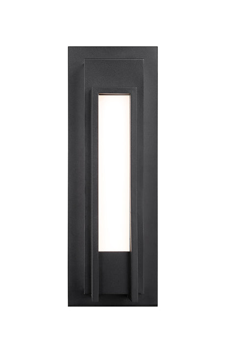 Outdoor Wall Light Z-Lite 520M-BK-LED Black Keaton 1 Light Outdoor Wall Light Z-Lite
