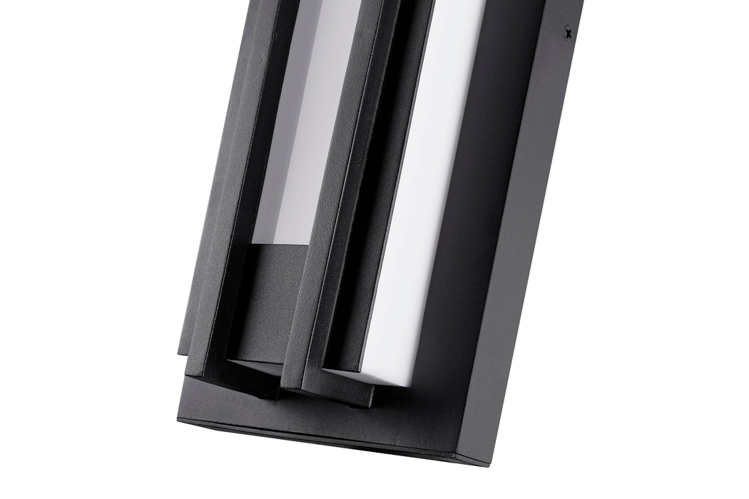 Outdoor Wall Light Z-Lite 520S-BK-LED Black Keaton 1 Light Outdoor Wall Light Z-Lite