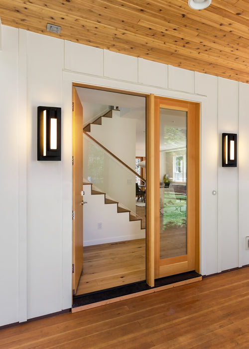 Outdoor Wall Light Z-Lite 520S-BK-LED Black Keaton 1 Light Outdoor Wall Light Z-Lite