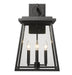 Outdoor Wall Light Z-Lite 521B-BK Black Broughton 4 Light Outdoor Wall Light Z-Lite