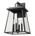 Outdoor Wall Light Z-Lite 521B-BK Black Broughton 4 Light Outdoor Wall Light Z-Lite