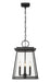 Outdoor Chain Mount Ceiling Fixture Z-Lite 521CHB-BK Black Broughton 4 Light Outdoor Chain Mount Ceiling Fixture Z-Lite