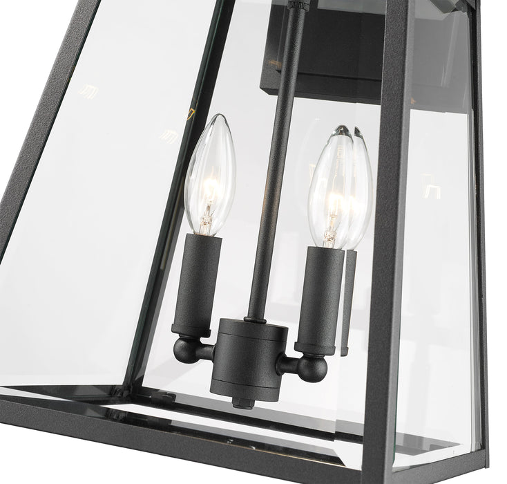 Outdoor Wall Light Z-Lite 521M-BK Black Broughton 2 Light Outdoor Wall Light Z-Lite