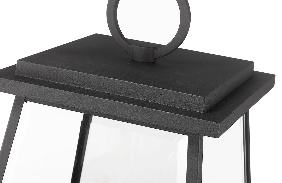 Outdoor Pier Mounted Fixture Z-Lite 521PHBR-533PM-BK Black Broughton 4 Light Outdoor Pier Mounted Fixture Z-Lite