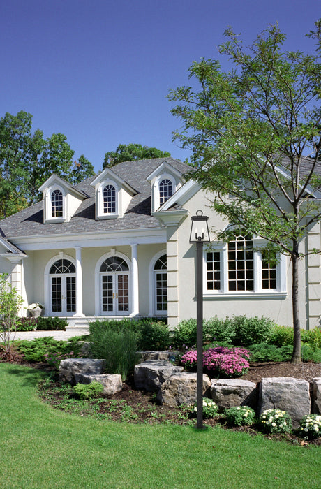 Outdoor Post Mounted Fixture Z-Lite 521PHBS-536P-BK Black Broughton 4 Light Outdoor Post Mounted Fixture Z-Lite