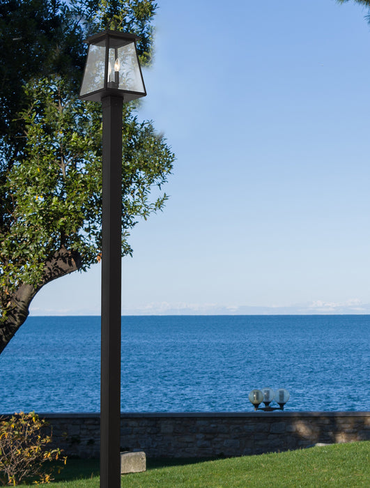 Outdoor Post Mounted Fixture Z-Lite 521PHBS-536P-BK Black Broughton 4 Light Outdoor Post Mounted Fixture Z-Lite