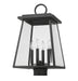 Outdoor Post Mount Fixture Z-Lite 521PHBS-BK Black Broughton 4 Light Outdoor Post Mount Fixture Z-Lite