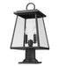 Outdoor Pier Mounted Fixture Z-Lite 521PHMR-533PM-BK Black Broughton 2 Light Outdoor Pier Mounted Fixture Z-Lite