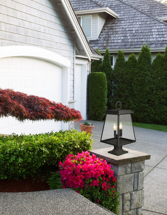 Outdoor Pier Mounted Fixture Z-Lite 521PHMR-533PM-BK Black Broughton 2 Light Outdoor Pier Mounted Fixture Z-Lite