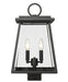 Outdoor Post Mount Fixture Z-Lite 521PHMS-BK Black Broughton 2 Light Outdoor Post Mount Fixture Z-Lite