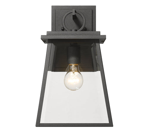 Outdoor Wall Light Z-Lite 521S-BK Black Broughton 1 Light Outdoor Wall Light Z-Lite