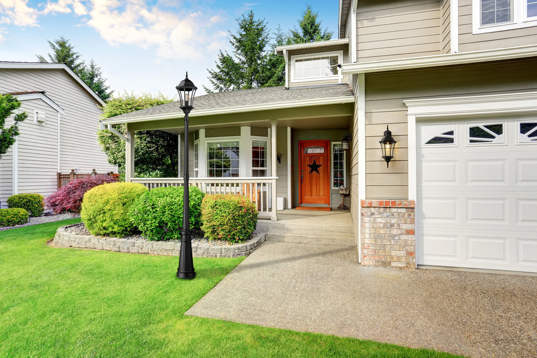 Outdoor Post Mounted Fixture Z-Lite 522MP1-BK Black Wakefield 1 Light Outdoor Post Mounted Fixture Z-Lite