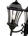 Outdoor Post Mounted Fixture Z-Lite 522MP3-BK Black Wakefield 3 Light Outdoor Post Mounted Fixture Z-Lite