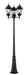 Outdoor Post Mounted Fixture Z-Lite 522MP3-BK Black Wakefield 3 Light Outdoor Post Mounted Fixture Z-Lite