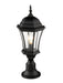 Outdoor Pier Mounted Fixture Z-Lite 522PHM-553PM-BK Black Wakefield 1 Light Outdoor Pier Mounted Fixture Z-Lite