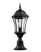 Outdoor Pier Mounted Fixture Z-Lite 522PHM-553PM-BK Black Wakefield 1 Light Outdoor Pier Mounted Fixture Z-Lite