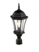 Outdoor Post Mount Fixture Z-Lite 522PHM-BK Black Wakefield 1 Light Outdoor Post Mount Fixture Z-Lite