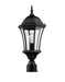 Outdoor Post Mount Fixture Z-Lite 522PHM-BK Black Wakefield 1 Light Outdoor Post Mount Fixture Z-Lite