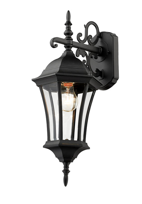 Outdoor Wall Light Z-Lite 522S-BK Black Wakefield 1 Light Outdoor Wall Light Z-Lite