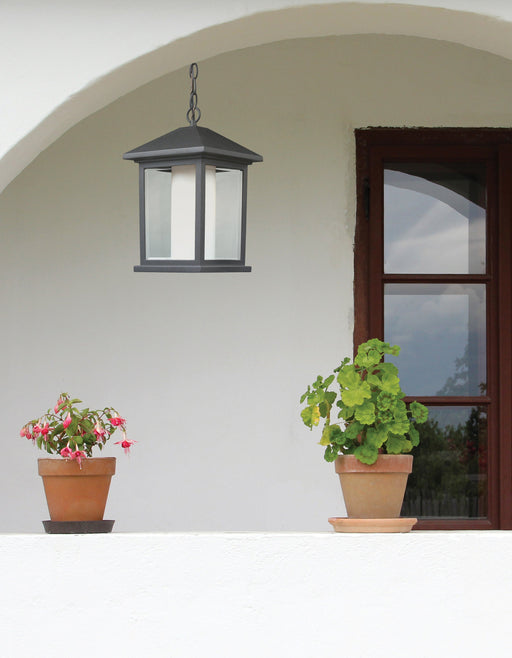 Outdoor Chain Mount Ceiling Fixture Z-Lite 523CHM Black Mesa 1 Light Outdoor Chain Mount Ceiling Fixture Z-Lite