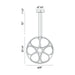 Eurofase 37102-012 Glenview 24" Chrome LED Pendant Light