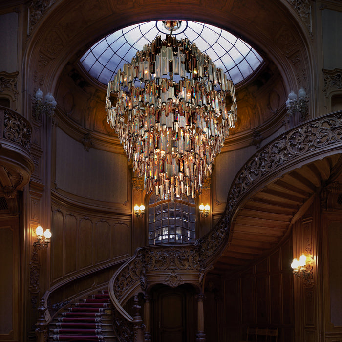 Eurofase 31889-018 Vienna 48" Chrome Chandelier