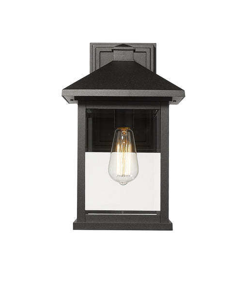 Outdoor Wall Light Z-Lite 531B-BK Black Portland 1 Light Outdoor Wall Light Z-Lite