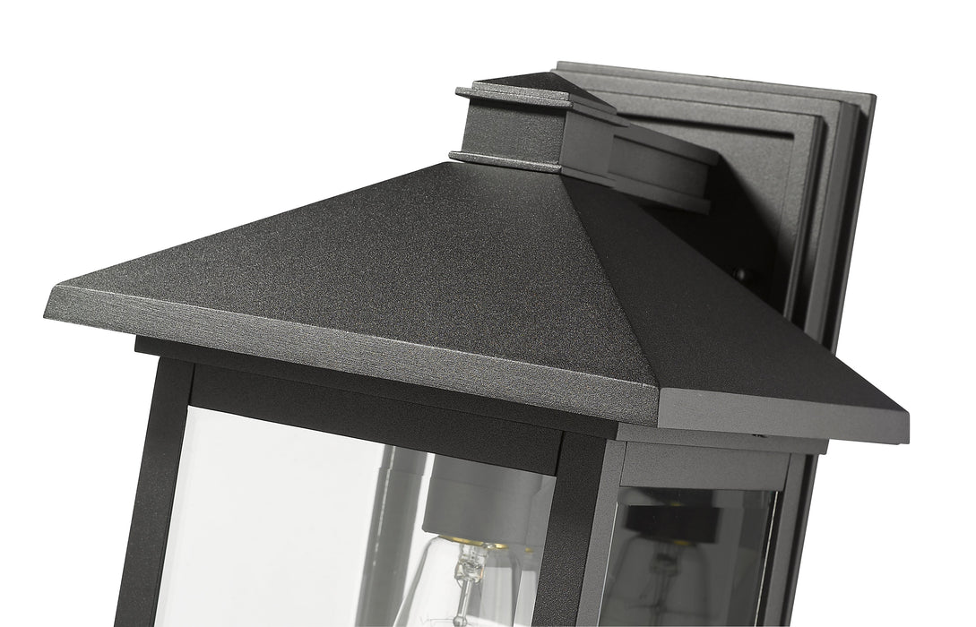 Outdoor Wall Light Z-Lite 531B-BK Black Portland 1 Light Outdoor Wall Light Z-Lite