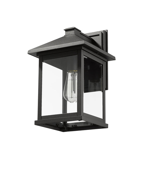 Outdoor Wall Light Z-Lite 531B-BK Black Portland 1 Light Outdoor Wall Light Z-Lite