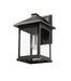 Outdoor Wall Light Z-Lite 531B-BK Black Portland 1 Light Outdoor Wall Light Z-Lite