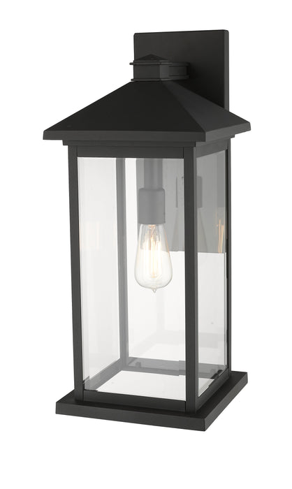 Outdoor Wall Light Z-Lite 531BXL-BK Black Portland 1 Light Outdoor Wall Light Z-Lite
