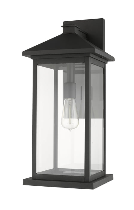 Outdoor Wall Light Z-Lite 531BXL-BK Black Portland 1 Light Outdoor Wall Light Z-Lite