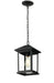 Outdoor Chain Mount Ceiling Fixture Z-Lite 531CHM-BK Black Portland 1 Light Outdoor Chain Mount Ceiling Fixture Z-Lite