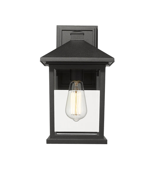 Outdoor Wall Light Z-Lite 531M-BK Black Portland 1 Light Outdoor Wall Light Z-Lite