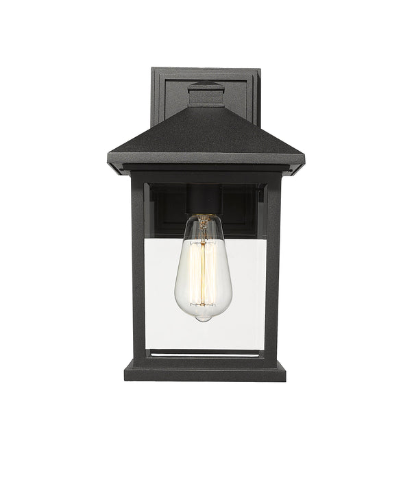 Outdoor Wall Light Z-Lite 531M-BK Black Portland 1 Light Outdoor Wall Light Z-Lite
