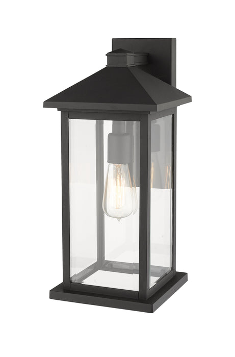 Outdoor Wall Light Z-Lite 531MXL-BK Black Portland 1 Light Outdoor Wall Light Z-Lite