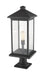 Outdoor Pier Mounted Fixture Z-Lite 531PHBXLR-533PM-BK Black Portland 1 Light Outdoor Pier Mounted Fixture Z-Lite