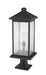 Outdoor Pier Mounted Fixture Z-Lite 531PHBXLR-533PM-ORB Oil Rubbed Bronze Portland 1 Light Outdoor Pier Mounted Fixture Z-Lite