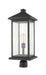 Outdoor Post Mount Fixture Z-Lite 531PHBXLR-BK Black Portland 1 Light Outdoor Post Mount Fixture Z-Lite
