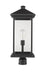 Outdoor Post Mount Fixture Z-Lite 531PHBXLR-BK Black Portland 1 Light Outdoor Post Mount Fixture Z-Lite