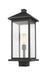 Outdoor Post Mount Fixture Z-Lite 531PHBXLS-BK Black Portland 1 Light Outdoor Post Mount Fixture Z-Lite